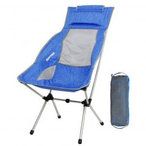 MARCHWAY Lightweight Folding Camping Chair with a Headrest